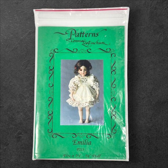 Lot 5 Connie Lee Finchum Doll Clothes Patterns UNCUT 16"–24" Kellie & Emilia 90s - Picture 2 of 11